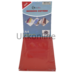 BAFİX CİLT KAPAĞI A-4 160mic MAT KIRMIZI PVC