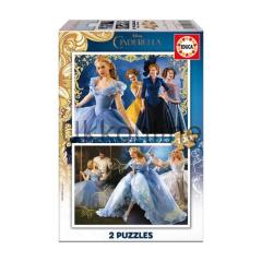 Educa Çocuk Puzzle Simli Karton 2X100 Cindirella
