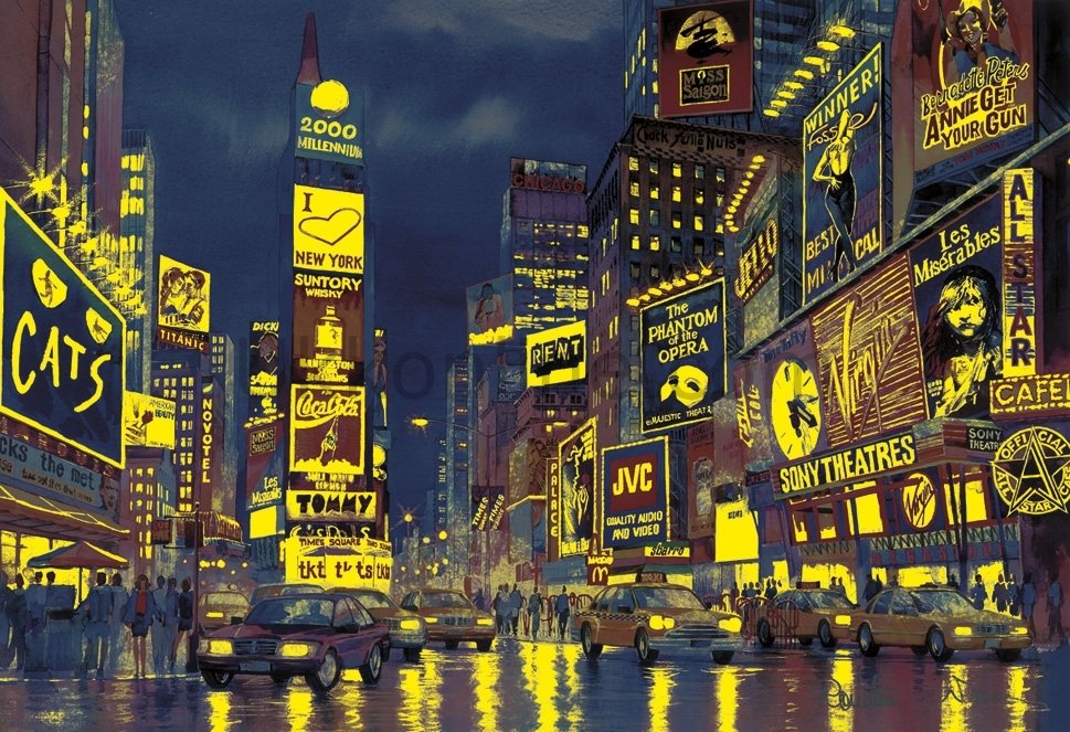 39249 FLOR. NEW YORK /1000 ParçaPuzzle