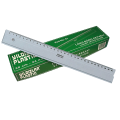 YILDIZLAR CETVEL PLASTİK LÜKS BÜRO 30cm 61