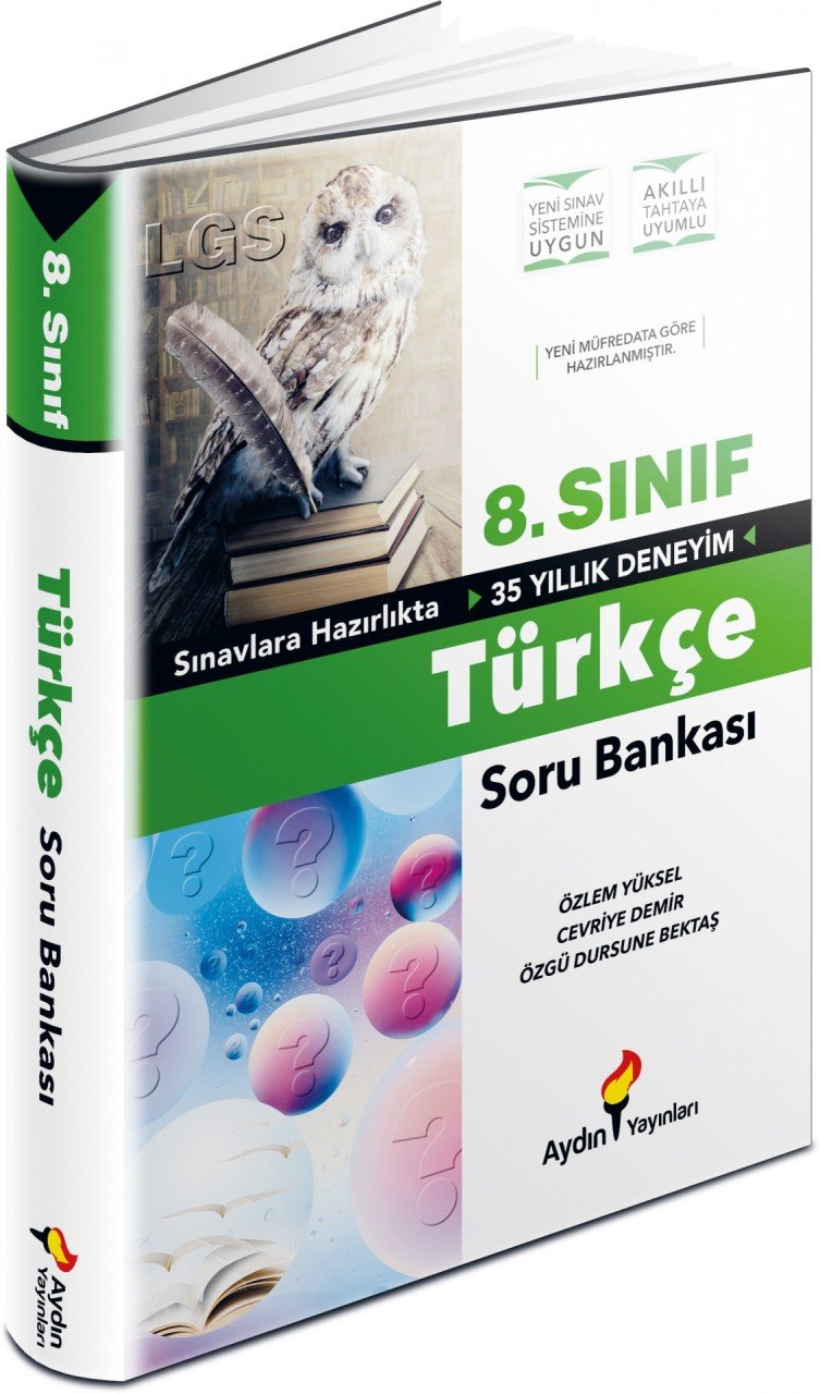 8. SINIF TÜRKÇE SORU BANKASI 2019 AYDIN YAYINLARI