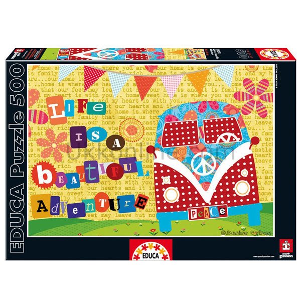 16278/EDU 500pcs LIFE IS A BEAUTIFUL ADVENTURE/Educa /500 parça puzzle