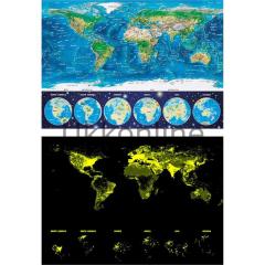 Educa 1000 Neon Puzzle 16760 World Map