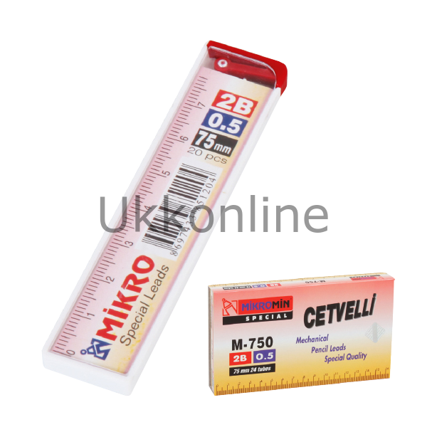MİKRO MİN CETVELLİ 0,5MM 2B 75MM M-750