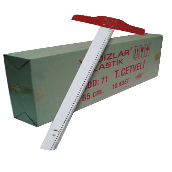 YILDIZLAR T-CETVEL PLASTİK 65cm 71