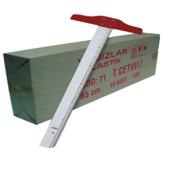 YILDIZLAR T-CETVEL PLASTİK 65cm 71