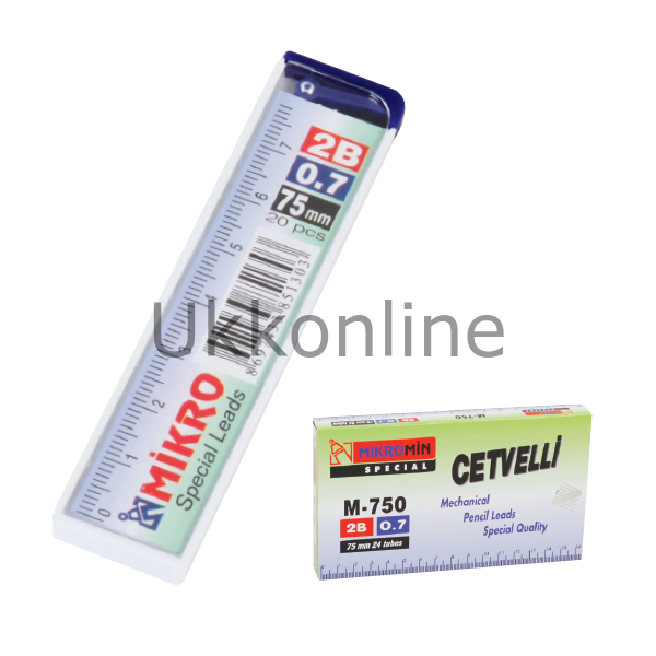 MİKRO MİN CETVELLİ 0,7MM 2B 75MM M-750