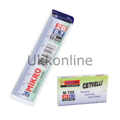 MİKRO MİN CETVELLİ 0,7MM 2B 75MM M-750