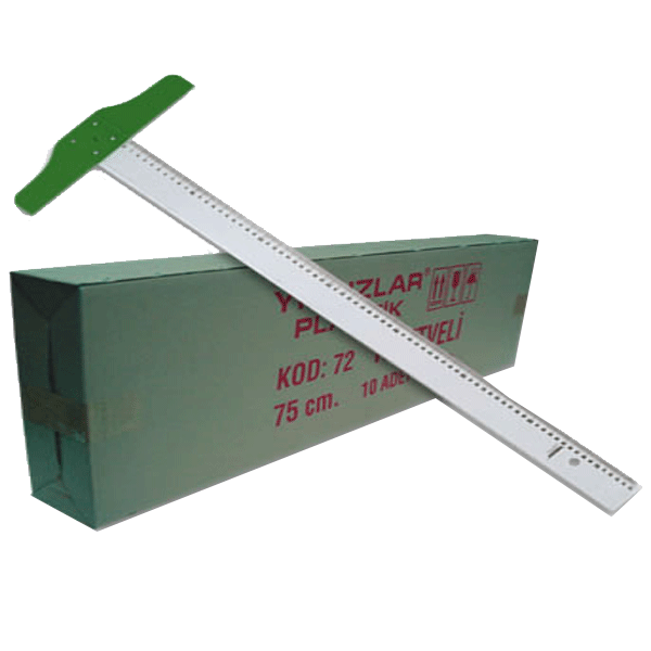 YILDIZLAR T-CETVEL PLASTİK 75cm 72