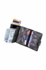 WRAPSOL AKILLI CÜZDAN TEKLİ KAMUFLAJ SİYAJ
