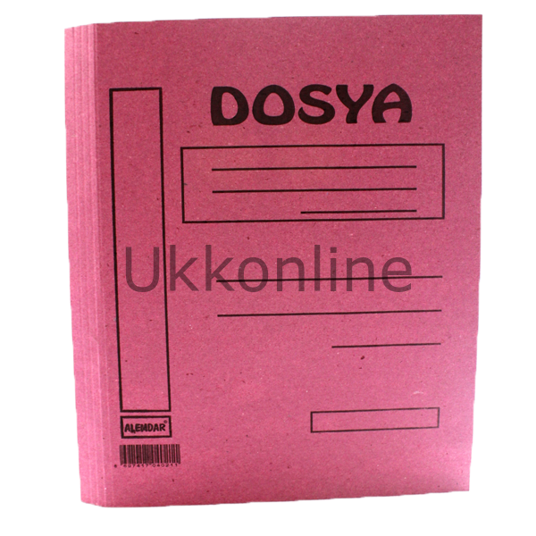 ALEMDAR KARTON DOSYA TAM KAPAK PEMBE 400