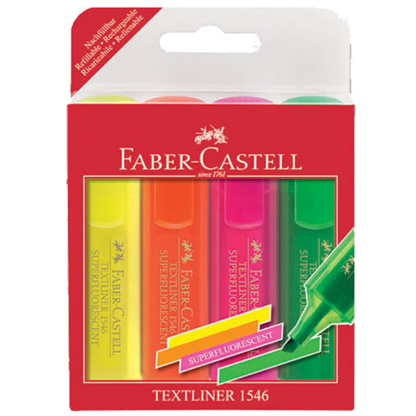 FABER FOSFORLU KALEM ŞEFFAF 1546 4 RENK