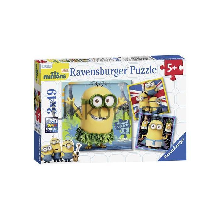 Ravensburger 093618 3x49 Çocuk Puzzle Minions