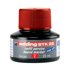 EDDİNG TAHTA KALEM MÜREKKEBİ 25 ml KIRMIZI
