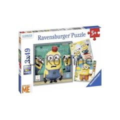 Ravensburger 080076 3x49 Çocuk Puzzle Minions