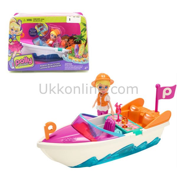 CMG40 POLLY ve ARAÇLARI (Araba/Tekne) /Polly Pocket +4 yaş