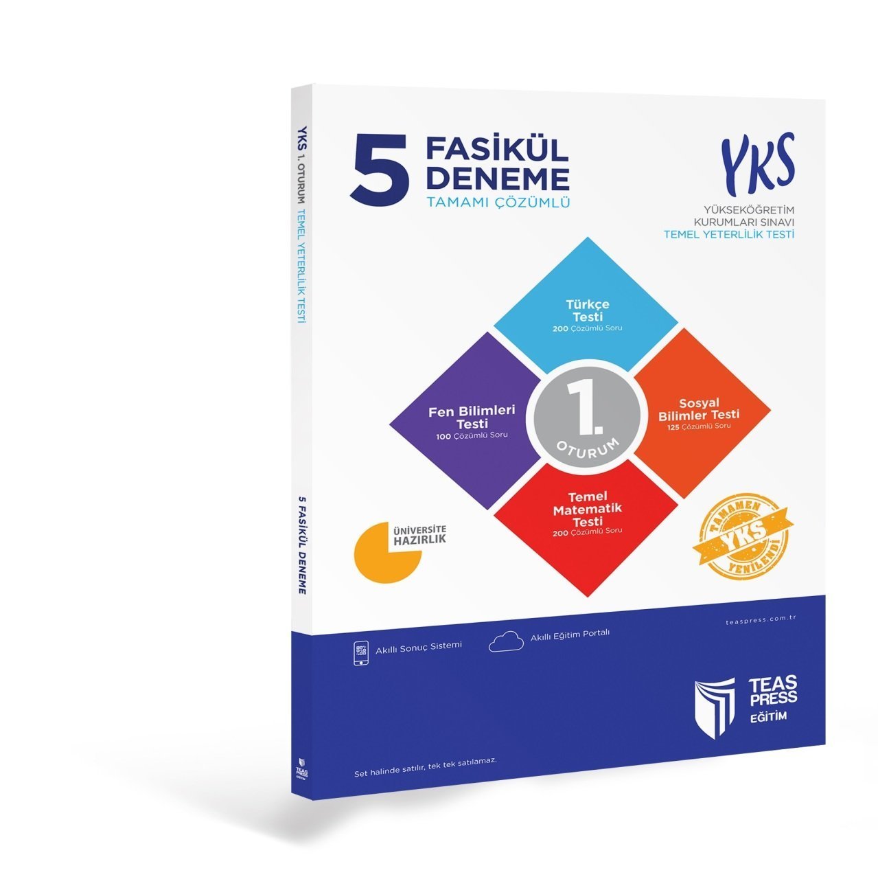 Teas Press TYT Tamamı Çözümlü 5 Fasikül Deneme 2019 Baskı