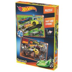 6854 HOT WHEELS FAST-STRONG 2Lİ PUZZLE