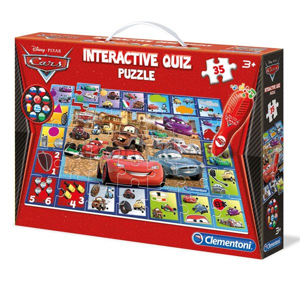 13836 INTERACTIVE QUIZ PUZZLE CARS 4-6 yaş /35pcs