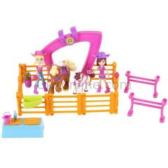 CBW74 PP POLLY AT GEZİSİ OYUN SETİ /Polly Pocket +4 yaş