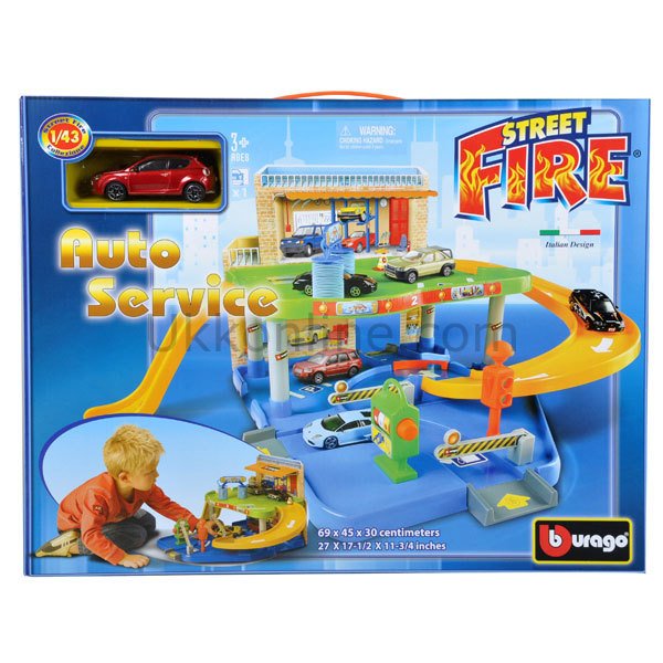 30039 SUN GARAJ SET STRT.FIRE AUTO SERVICE 1ARB./AKS 1/43