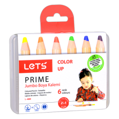 LETS BOYA KALEMİ 6 RENK PRİME JUMBO
