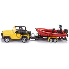 Siku 1658 Jeep With Boat