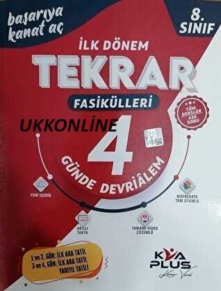 ''8. Sınıf LGS İlk Dönem Tekrar Fasikülleri 4 Günde Devri Alem