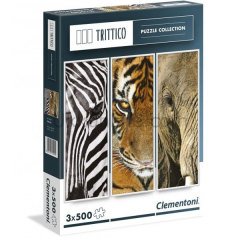 39307 HAYVANLAR-Trittico/3x500 ParçaPuzzle