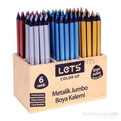 LETS BOYA KALEMİ 6 RENK METALİK AHŞAP