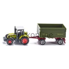 Siku 1634 Claas + 2 Axled Trailer