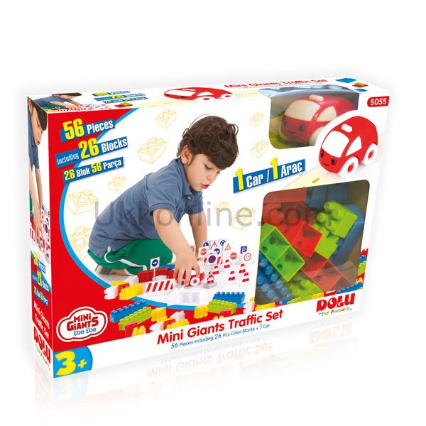 5055 TONTON ARABA VE BLOKLAR 56 PCS