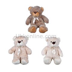 26162 SUN PELUŞ AYI OTURAN KURDELELİ 50CM -JNH