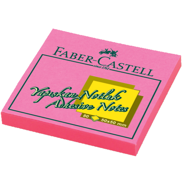 FABER NOT KAĞIT 50-50mm FOSFORLU PEMBE