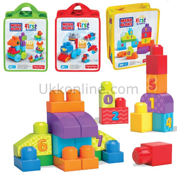CNH08 MEGA BLOKS EĞLENCELİ BLOK TORBALARI 1-5 yaş