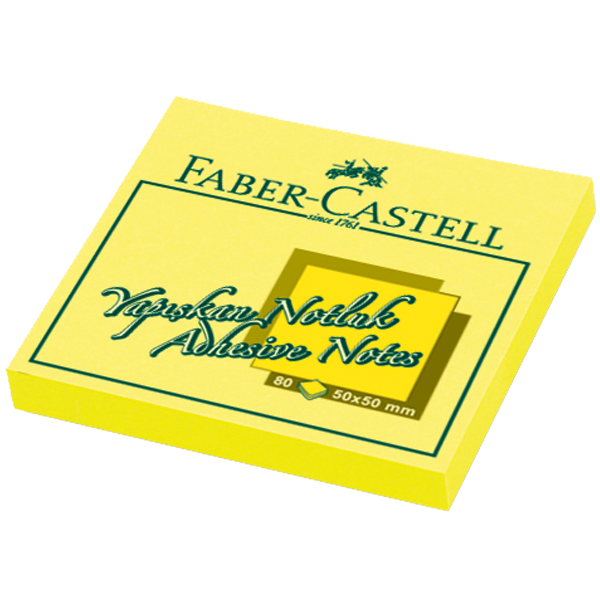 FABER NOT KAĞIT 50-50mm FOSFORLU SARI