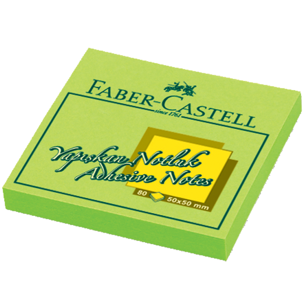 FABER NOT KAĞIT 50-50mm FOSFORLU YEŞİL