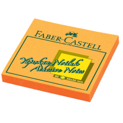 FABER NOT KAĞIT 50-50mm FOSFORLU TURUNCU