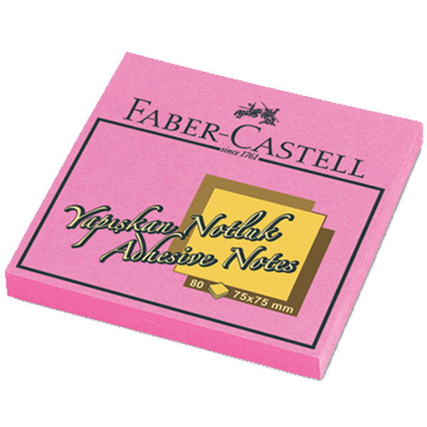 FABER NOT KAĞIT 75-75mm FOSFORLU PEMBE