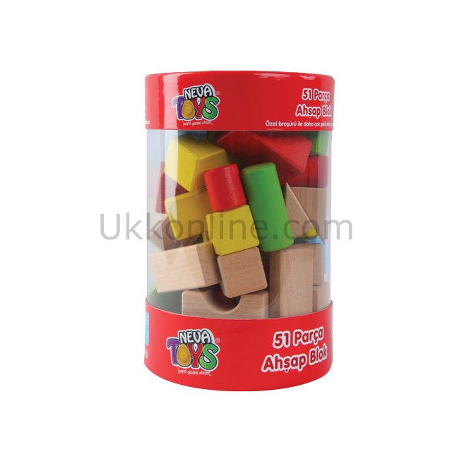 680454 AHŞAP BLOK 51PCS