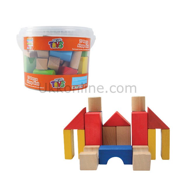 680461 AHŞAP BLOK 77PCS