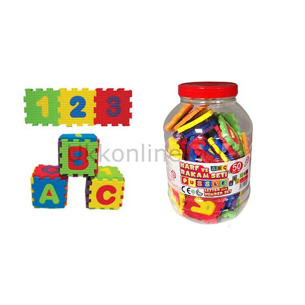 05-480 PUZZLE HARF VE RAKAM SETİ 50PARÇA