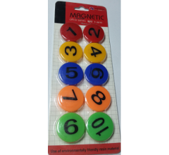 Magnet Sayılı 40 MM  10'lu 5 Renkli