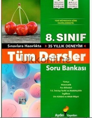 8. SINIF TÜM DERSLER SORU BANKASI AYDIN YAYINLARI 2019-2020