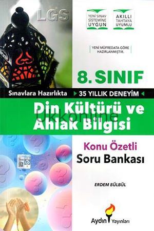8.SINIF DİNKÜLTÜRÜ VE AHLAK BİLGİSİ KONU ÖZETLİ SORU BANKASI AYDIN YAY