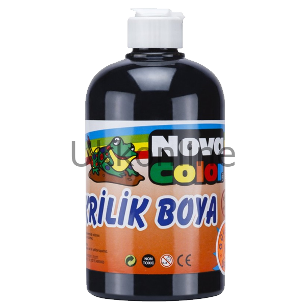 NOVA COLOR AKRİLİK BOYA 500 gr SİYAH