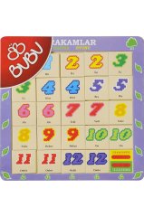 Ahşap Puzzle Hayvanlar Hafıza Oyunları 30x30 cm