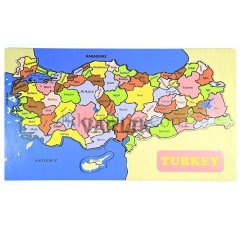 5166C-MP EĞİTİCİ AHŞAP PUZZLE TÜRKİYE HARİTASI