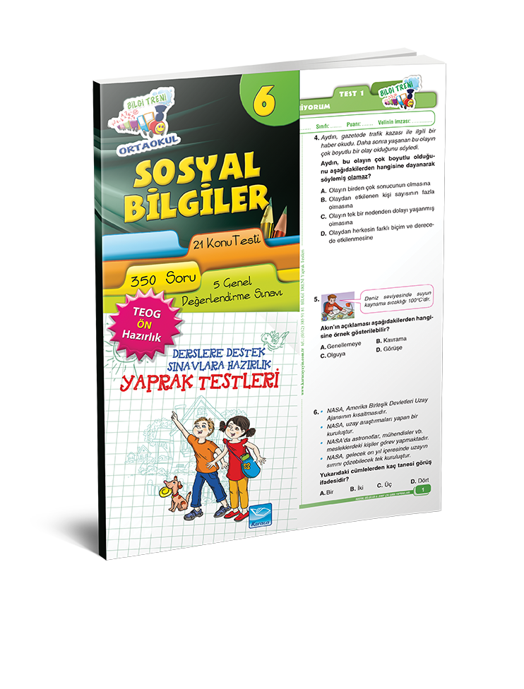 BİLGİ TRENİ YAPRAK TESTLERİ SOSYAL BİLGİLER 6