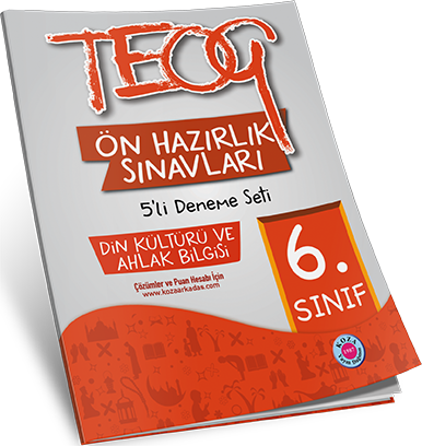 6. Sınıf TEOG Ön Hazırlık Din Kültürü ve Ahlak Bilgisi 5'li Deneme Seti 1